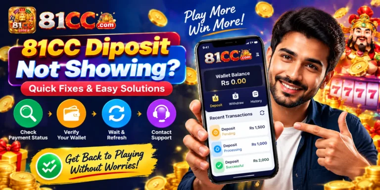 81CC Deposit Not Showing